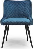 Malmo Dining Chair - Set of 2 - Blue Fabric