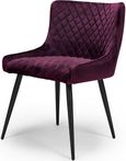 Malmo Dining Chair - Set of 2 - Purple Fabric