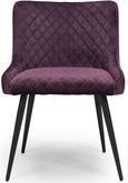 Malmo Dining Chair - Set of 2 - Purple Fabric