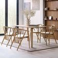 Rory Dining Chair - Set of 2 - Curved Back - Oak
