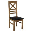 Deluxe Dining Chair - Set of 2 - Cross Back - Oak