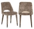 Cecilia Stone Chenille Fabric Dining Chair (Set of 2)