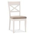Clearance - Montreux Dining Chairs - Set of 2 - X Back - Pebble Grey Fabric - Soft Grey - A297