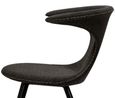 Clearance - Dan Form Flair Crow Dining Chairs - Set of 2 - Black Fabric - FS353