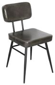 Clearance - Louise Dining Chair - Bottle Green Leather