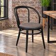 2 x Grey Faux Leather Dining Chair thumbnail