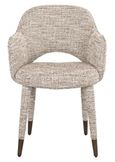 Donnatella Natural Fabric Dining Armchair