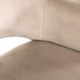 Giovanna Pink Khaki Fabric Dining Armchair with Black Legs