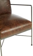 Hoxton Dining Chair - Brown Leather
