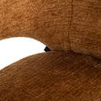 Kenzi Cognac Fabric Dining Chair