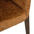 Kenzi Cognac Fabric Dining Chair