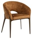 Kenzi Cognac Fabric Dining Chair