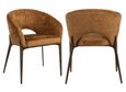 Kenzi Cognac Fabric Dining Chair