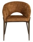 Kenzi Cognac Fabric Dining Chair