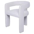Fully Upholstered Dining Armchair - Ivory