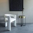 Fully Upholstered Dining Armchair - Ivory