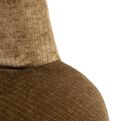 Morton Olive Fabric Dining Chair with Black Legs