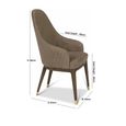 Sylvia Dining Armchair - Leather - Variation Available
