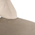 Tabitha Natural Khaki Fabric Dining Chair with Black Legs (Set of 2)