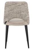 Tabitha Natural Khaki Fabric Dining Chair with Black Legs (Set of 2)