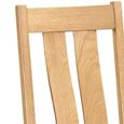 Appleby Extending Dining Set - 4 Seater - 120cm-153cm - Oak - with 4 Arizona Slatted Chairs - Black Faux Leather Seat Pad