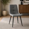 Dalton Light Oak 4 Seater 120cm Round Dining Set with Spider Legs & 4 Chair thumbnail 3