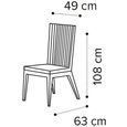 Armonia Italian Silver Birch 8 Seater 200cm Dining Set with Flute Fabric Chair thumbnail 3