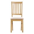 Arlington Dining Set - 4 Seater - 80cm - Oak - with 4 Slatted Back Dining Chairs