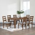 Oakridge Dining Set - 160cm - 6 Seater - Dark Oak - 6 Chairs