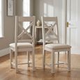 Windermere Painted Butterfly Extending Dining Set - 140cm-180cm - 6-8 Seater - Oyster Grey - Chairs