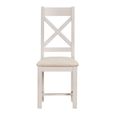 Windermere Painted Butterfly Extending Dining Set - 140cm-180cm - 6-8 Seater - Oyster Grey - Chairs
