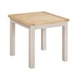 Windermere Painted Flip Top Dining Set - 85cm-170cm - 4-6 Seater - Square - Oyster Grey - Chairs