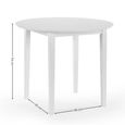 Orwell Dining Set - 90cm - 4 Seater - Round - White - Wood - 4 Chairs