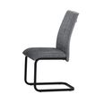 Barletta Dining Set - 180cm - 6 Seater - Oval - Fluted Base - Dark Grey - Sintered Stone and Wood - 6 Venezia Chairs