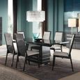 Versilia Extending Dining Set - 6-8 Seater - 160-210cm - Black