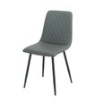 Argenta Dining Set - 120cm - 4 Seater - Grey and Black - Sintered Stone Top - 4 Chair