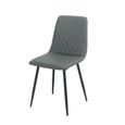 Argenta Dining Set - 90cm - 4 Seater - Round - Grey and Black - Sintered Stone Top - 4 Chair