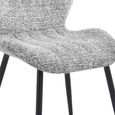 Turin Extending Dining Set - 130cm-160cm - 4-6 Seater - Grey and Black - Sintered Stone Top - 4 Light Grey Chair