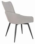 Apollo Extending Dining Set - 6-10 Seater - 160cm-220cm - Grey Ceramic - Ace Swivel Dining Chair - Grey Fabric