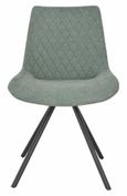 Apollo Extending Dining Set - 6-10 Seater - 160cm-220cm - Grey Ceramic - Boden Swivel Dining Chair - Green Fabric