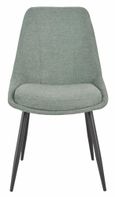 Apollo Extending Dining Set - 6-10 Seater - 160cm-220cm - Grey Ceramic - Darwin Dining Chair - Green Fabric