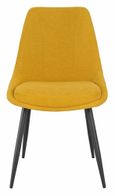 Apollo Extending Dining Set - 6-10 Seater - 160cm-220cm - Grey Ceramic - Darwin Dining Chair - Yellow Fabric