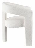 Apollo Extending Dining Set - 6-10 Seater - 160cm-220cm - Grey Ceramic - Kiefer Dining Chair - Cream Boucle Fabric