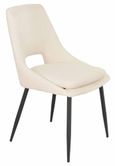 Apollo Extending Dining Set - 6-10 Seater - 160cm-220cm - Grey Ceramic - Peyton Dining Chair - Cream Fabric