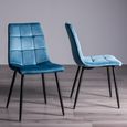 Ramsay Oak Dining Table Set - 6 Seater - 160cm - X Leg - 6 Mondrian Petrol Blue Velvet Chairs
