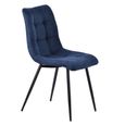 Carrara Dining Set - 4 Seater - 135cm - Round - Grey Ceramic - Extending - 4x Corona Dining Chairs - Blue Fabric