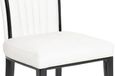 Carrera Dining Set - 4 Seater - 130cm - Round - White Marble - 4x Cadiz Dining Chairs - White Leather