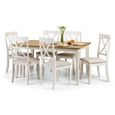 Davenport Dining Set - 6 Seater - 150cm - 6 Chairs - Ivory