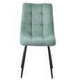 Merlin Dining Set - 6 Seater - 180cm - White Ceramic - Corona Dining Chairs - Green Fabric