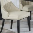 Venice Dining Set - 6 Seater - 160cm - Grey Marble - Mimi Dining Chairs - Cream Leather